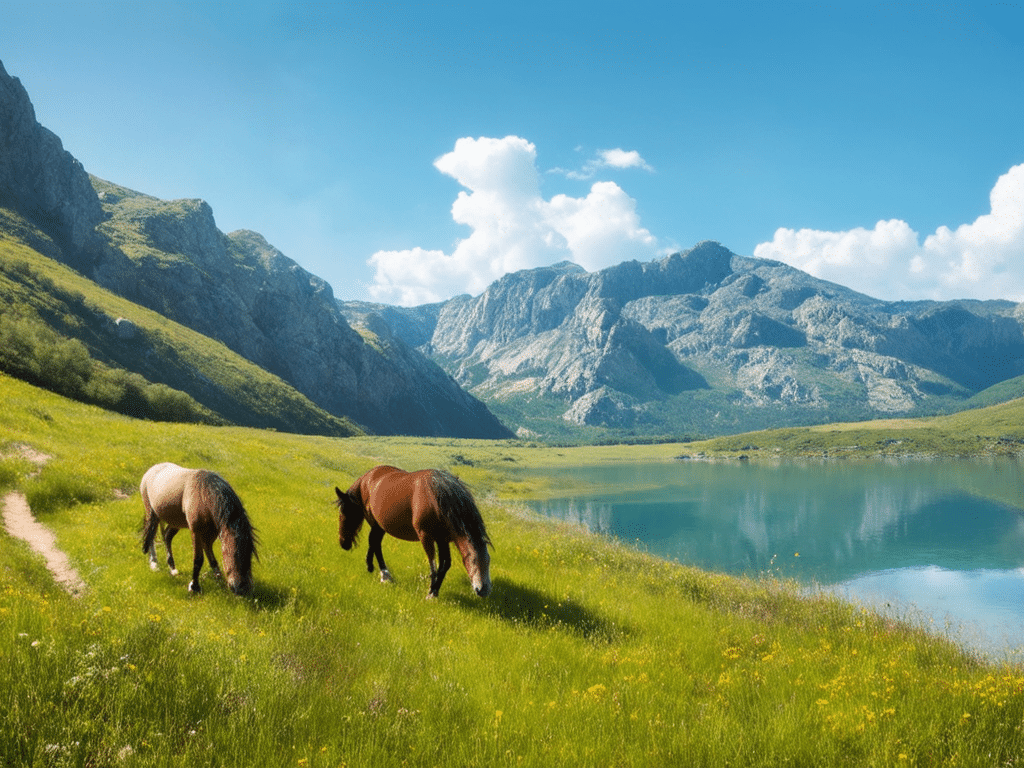 découvrez l'itinéraire du lac de nino en corse, une randonnée immersive au cœur des paysages enchanteurs des pozzines et des majestueux chevaux sauvages. explorez la nature préservée et vivez une expérience inoubliable dans ce havre de paix.