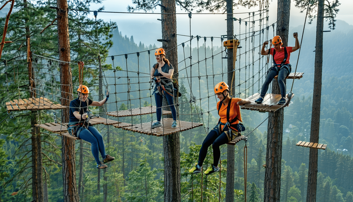 découvrez les 5 parcours d’accrobranche les plus extrêmes à tester absolument ! préparez-vous à vivre des sensations fortes au cœur de la nature avec des défis palpitants adaptés aux aventuriers. que vous soyez novice ou expert, ces parcours promettent des moments inoubliables !