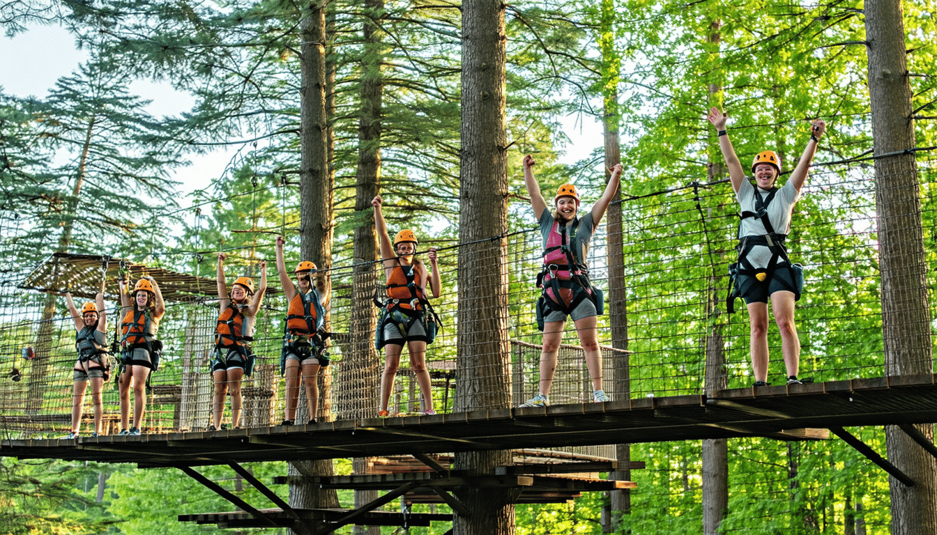 découvrez les 5 parcours d’accrobranche les plus extrêmes à tester absolument pour une expérience pleine d'adrénaline et de sensations fortes. préparez-vous à vous surpasser et à relever des défis en pleine nature!