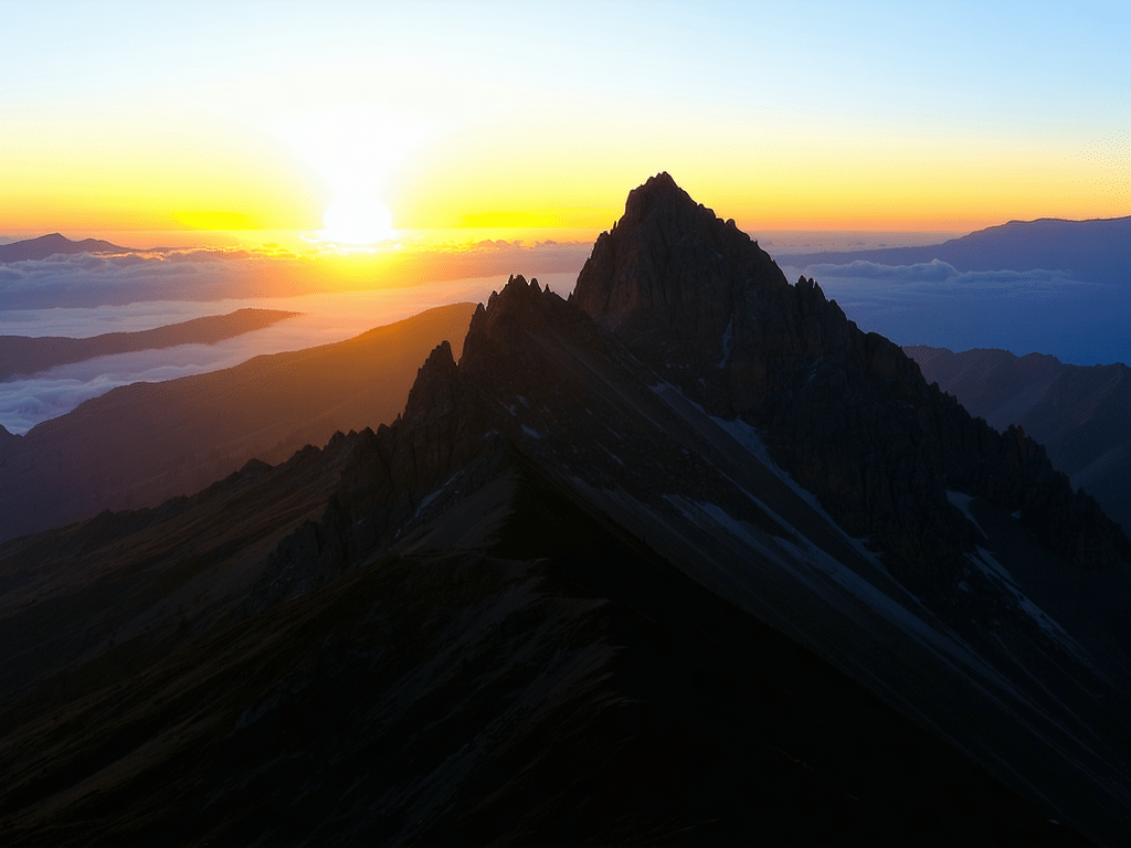 découvrez la magie d'un lever de soleil observé depuis un sommet isolé. plongez dans cette expérience unique, où le temps semble s'arrêter, et laissez-vous émerveiller par la beauté naturelle qui s'offre à vous.