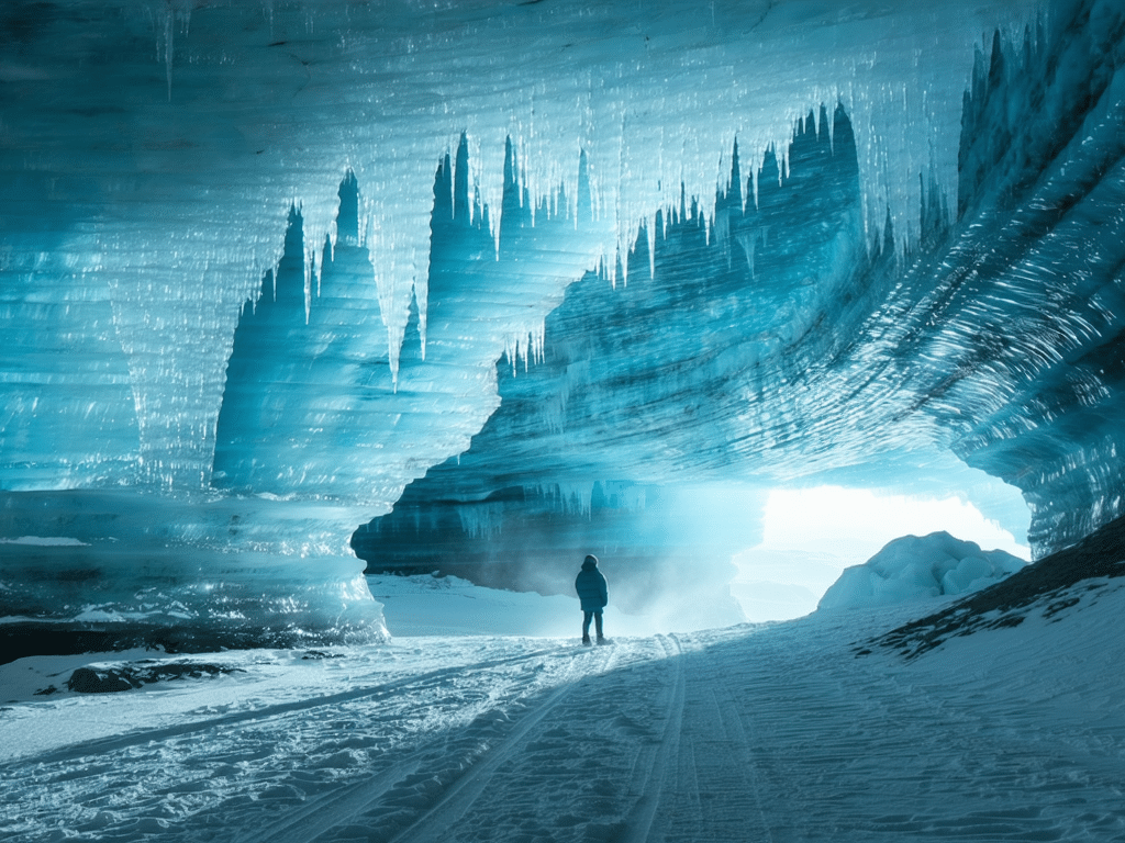 découvrez mon aventure inoubliable dans une grotte de glace naturelle, où la beauté saisissante des formations glacées et la magie de l'environnement polaire se combinent. plongez avec moi dans cette expérience unique remplie d'émerveillement et de découvertes.