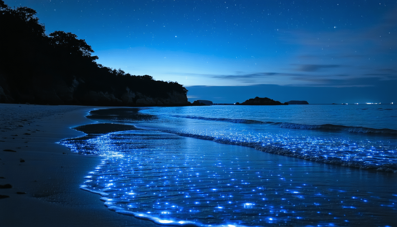 découvrez l'incroyable phénomène des marées bioluminescentes à travers mon expérience unique. plongez dans cet événement rare et fascinant qui illumine nos côtes, et apprenez pourquoi ces spectacles naturels sont si peu fréquents et si précieux.